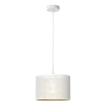 Suspension filaire LOFT SHADE 1xE27/60W/230V d. 25 cm blanc/doré