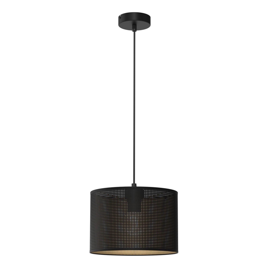 Suspension filaire LOFT SHADE 1xE27/60W/230V d. 25 cm noir/doré