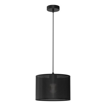 Suspension filaire LOFT SHADE 1xE27/60W/230V d. 25 cm noir