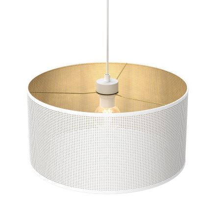 Suspension filaire LOFT SHADE 1xE27/60W/230V d. 40 cm blanc/doré