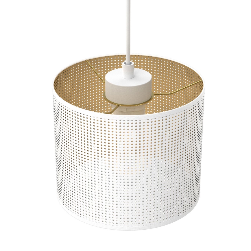 Suspension filaire LOFT SHADE 3xE27/60W/230V blanc/doré