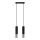 Suspension filaire LOOPEZ 2xGU10/10W/230V noir/chrome brillant