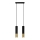 Suspension filaire LOOPEZ 2xGU10/10W/230V noir/doré