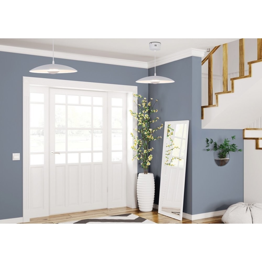 Suspension filaire LUND LED/10W/230V blanche