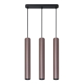 Suspension filaire LUNGOMARE 3xGU10/10W/230V chrome mat