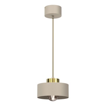 Suspension filaire MARTI 1xE27/15W/230V beige/doré