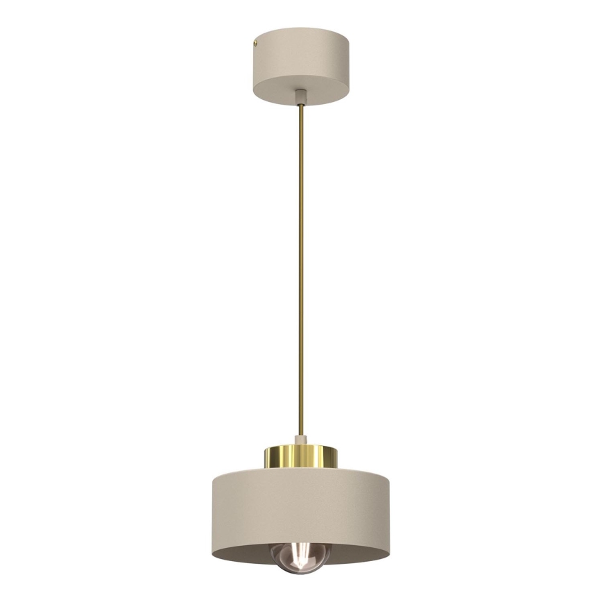 Suspension filaire MARTI 1xE27/15W/230V beige/doré