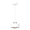 Suspension filaire MARTI 1xE27/15W/230V blanc/chrome brillant