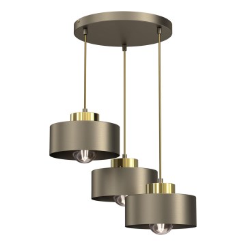 Suspension filaire MARTI 3xE27/15W/230V laiton/doré