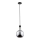 Suspension filaire MAYA 1xE27/60W/230V noire/chrome brillant