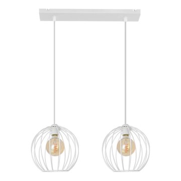 Suspension filaire MERCURE 2xE27/15W/230V blanche