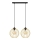Suspension filaire MERCURE 2xE27/15W/230V doré/noir