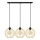 Suspension filaire MERCURE 3xE27/15W/230V doré/noir