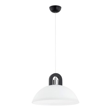 Suspension filaire MIGOT 1xE27/15W/230V noir/chrome brillant