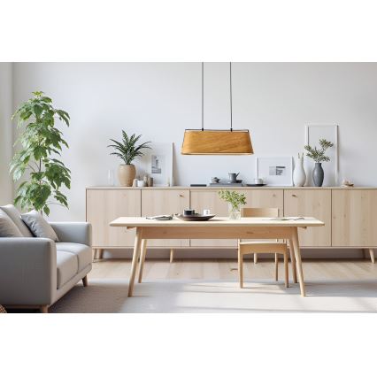 Suspension filaire MILBURY 2xE27/40W/230V marron