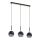 Suspension filaire MILTONA 3xE27/60W/230V noir/gris