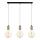 Suspension filaire MIROS 3xE27/60W/230V noir/doré