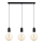 Suspension filaire MIROS 3xE27/60W/230V noir