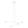 Suspension filaire MODUS 4xGX53/10W/230V blanc