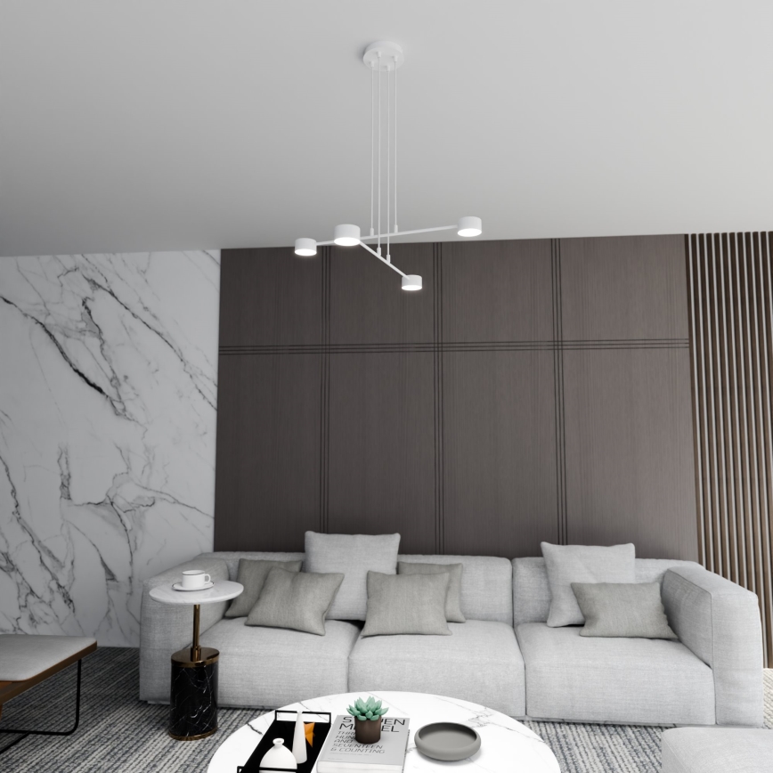 Suspension filaire MODUS 4xGX53/10W/230V blanc
