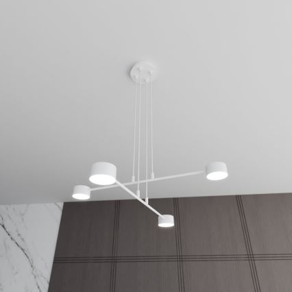 Suspension filaire MODUS 4xGX53/10W/230V blanc