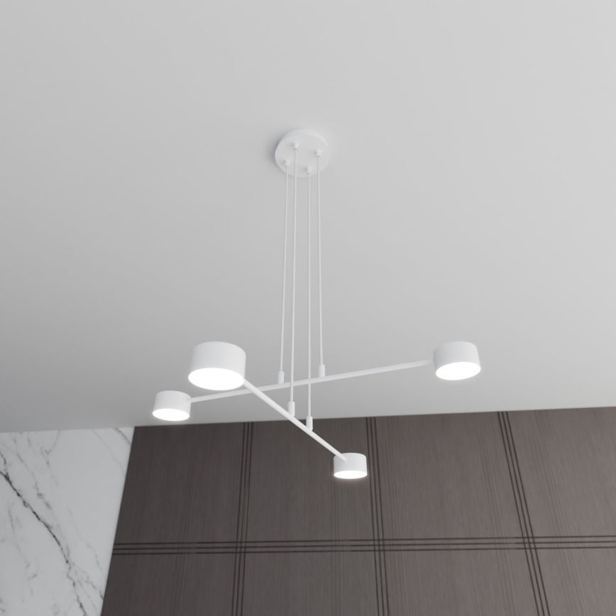 Suspension filaire MODUS 4xGX53/10W/230V blanc