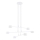 Suspension filaire MODUS 6xGX53/10W/230V blanc