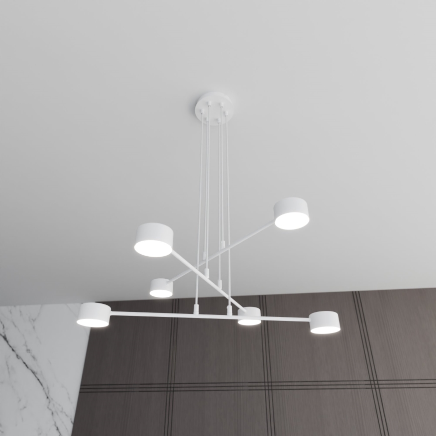 Suspension filaire MODUS 6xGX53/10W/230V blanc