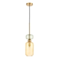 Suspension filaire MOLLY 1xE14/40W/230V d. 12 cm doré/orange/vert