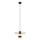 Suspension filaire MONTANA 1xE27/15W/230V d. 30 cm doré/noir