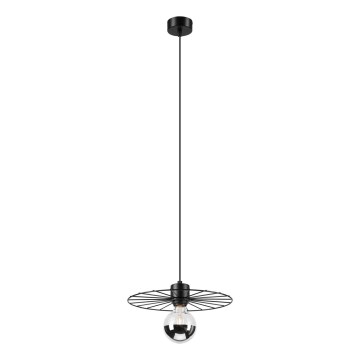 Suspension filaire MONTANA 1xE27/15W/230V d. 30 cm noir
