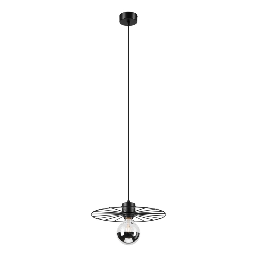 Suspension filaire MONTANA 1xE27/15W/230V d. 30 cm noir