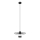 Suspension filaire MONTANA 1xE27/15W/230V d. 30 cm noir