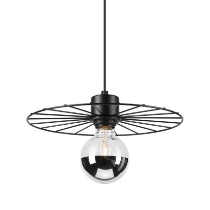 Suspension filaire MONTANA 1xE27/15W/230V d. 30 cm noir