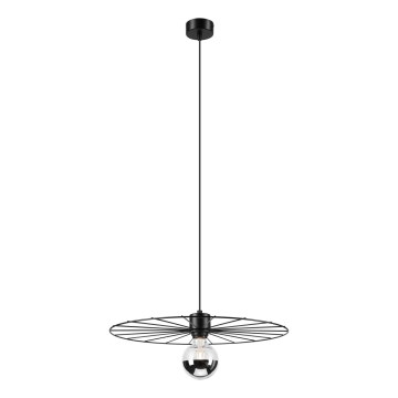 Suspension filaire MONTANA 1xE27/15W/230V d. 45 cm noir