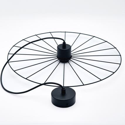 Suspension filaire MONTANA 1xE27/15W/230V d. 45 cm noir