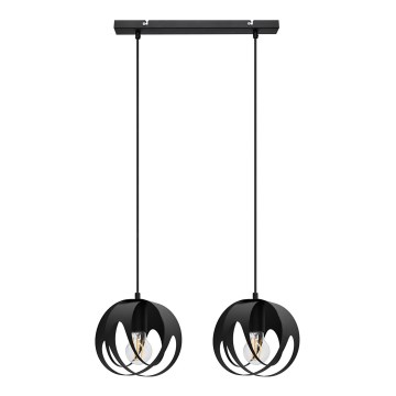 Suspension filaire MOONLIGHT 2xE27/15W/230V noir