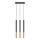 Suspension filaire MOSAIC 3xG9/12W/230V noire/cuivre