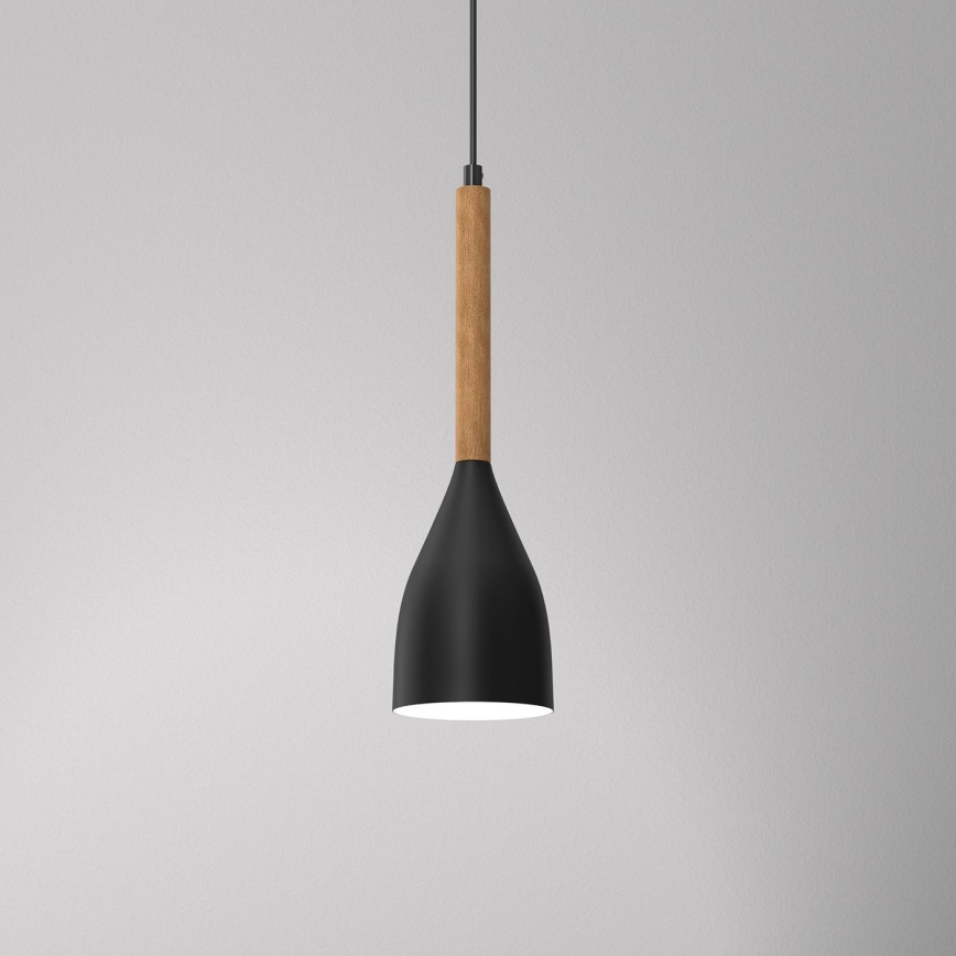 Suspension filaire MUZA NEW 1xE27/60W/230V noire