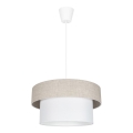 Suspension filaire NATA 1xE27/60W/230V beige