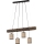 Suspension filaire NEGRO 4xE27/25W/230V pin