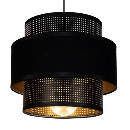Suspension filaire NESS 3xE27/60W/230V araignée noir