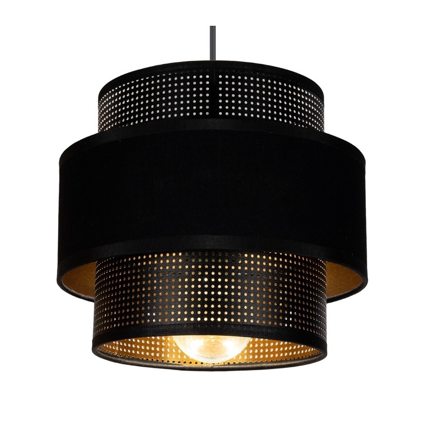 Suspension filaire NESS 3xE27/60W/230V araignée noir
