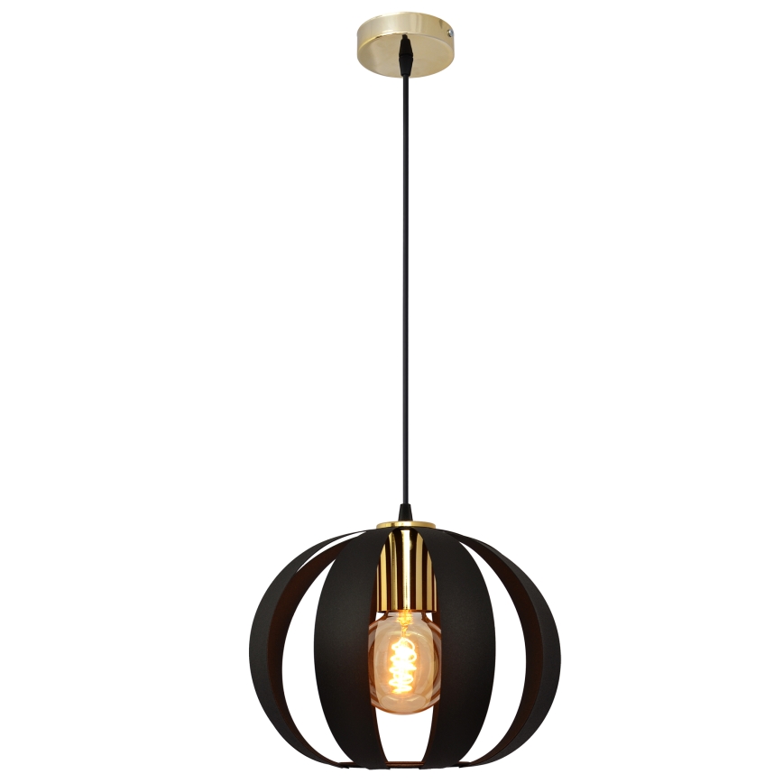 Suspension filaire NEWTON 1xE27/15W/230V noir/doré