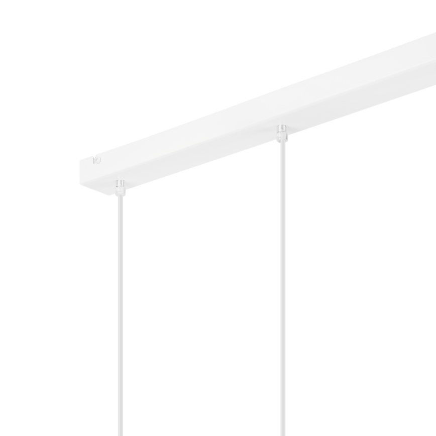 Suspension filaire NICO 3xE27/60W/230V blanc/hêtre