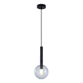 Suspension filaire NIKO 1xG9/9W/230V d. 15 cm noir