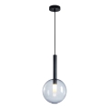 Suspension filaire NIKO 1xG9/9W/230V d. 20 cm noir