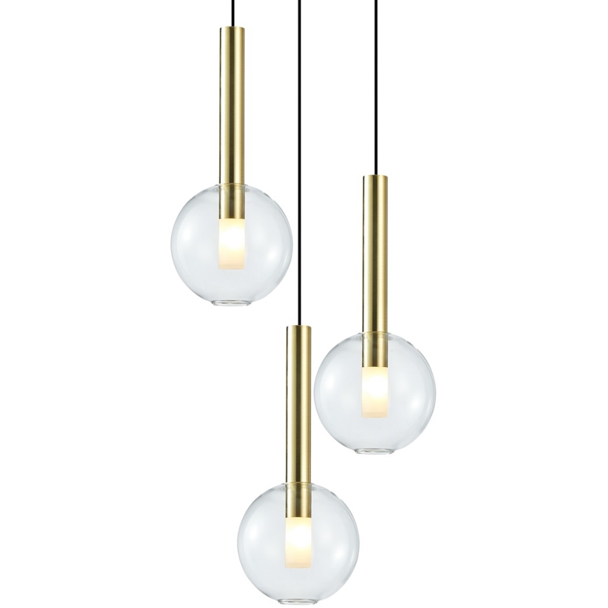 Suspension filaire NIKO 3xG9/9W/230V doré