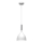 Suspension filaire NOAK 1xE27/15W/230V blanc/chrome brillant
