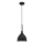 Suspension filaire NOAK 1xE27/15W/230V noir/chrome brillant
